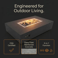 Concrete Fire Pit Table - Rectangular — Results & Stats